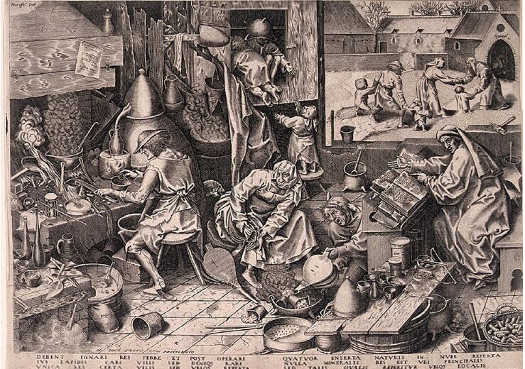 Pieter Bruegel Il Vecchio - Homunculus Alchemy